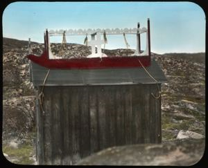 Image: Peary's Hut, Cape Sabine [Eskimo (Inuit) Hearse]